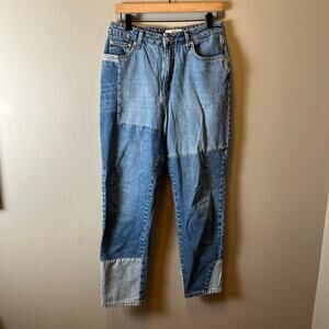 Free People Patchwork High-Rise Jeans‎ Size 29 Boho Y2K